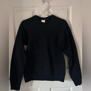 Port and Company Women's Black Crewneck Sweater